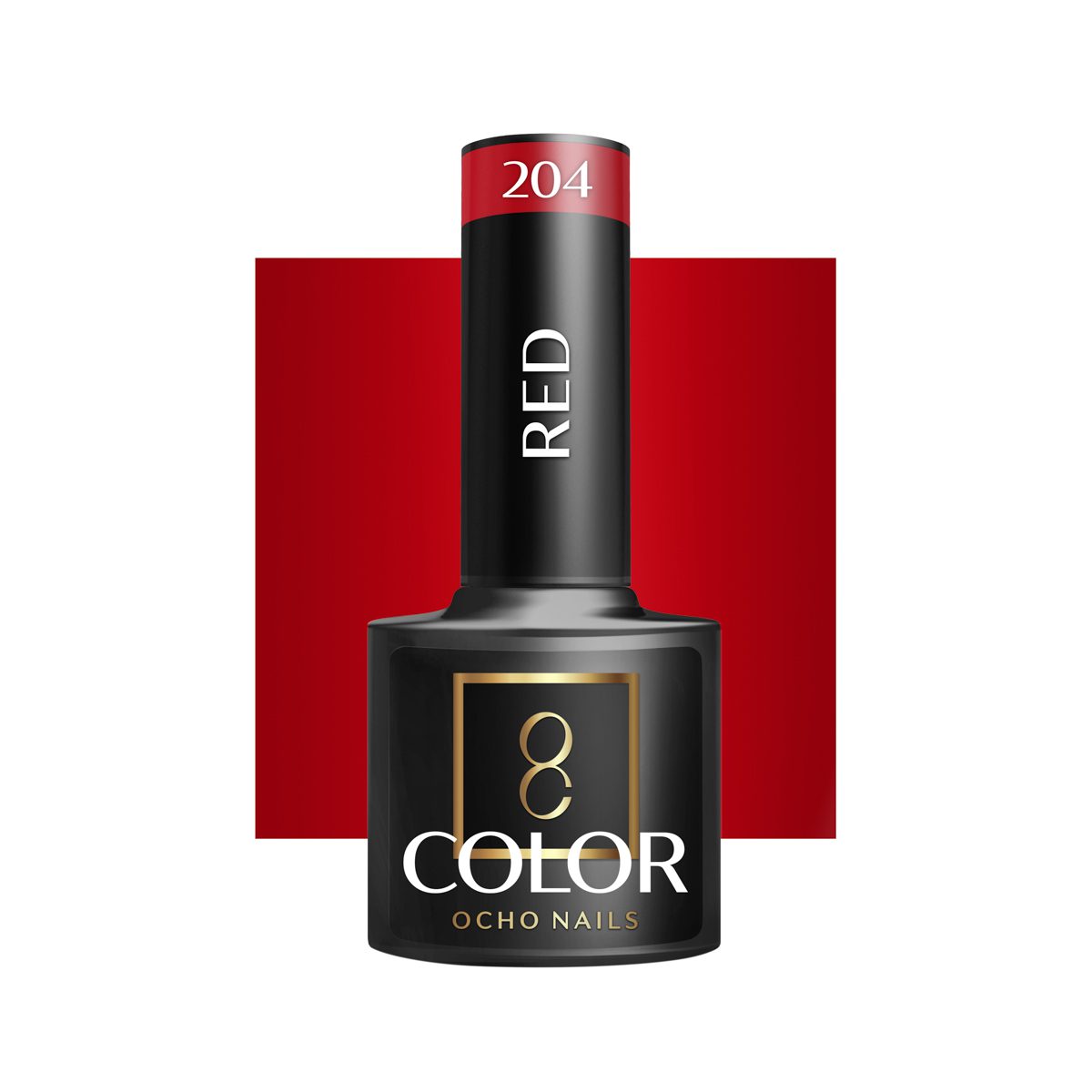 OCHO NAILS hybridilakka 204 punainen 5 ml OCHO NAILS hybridilakka 204 punainen 5 ml