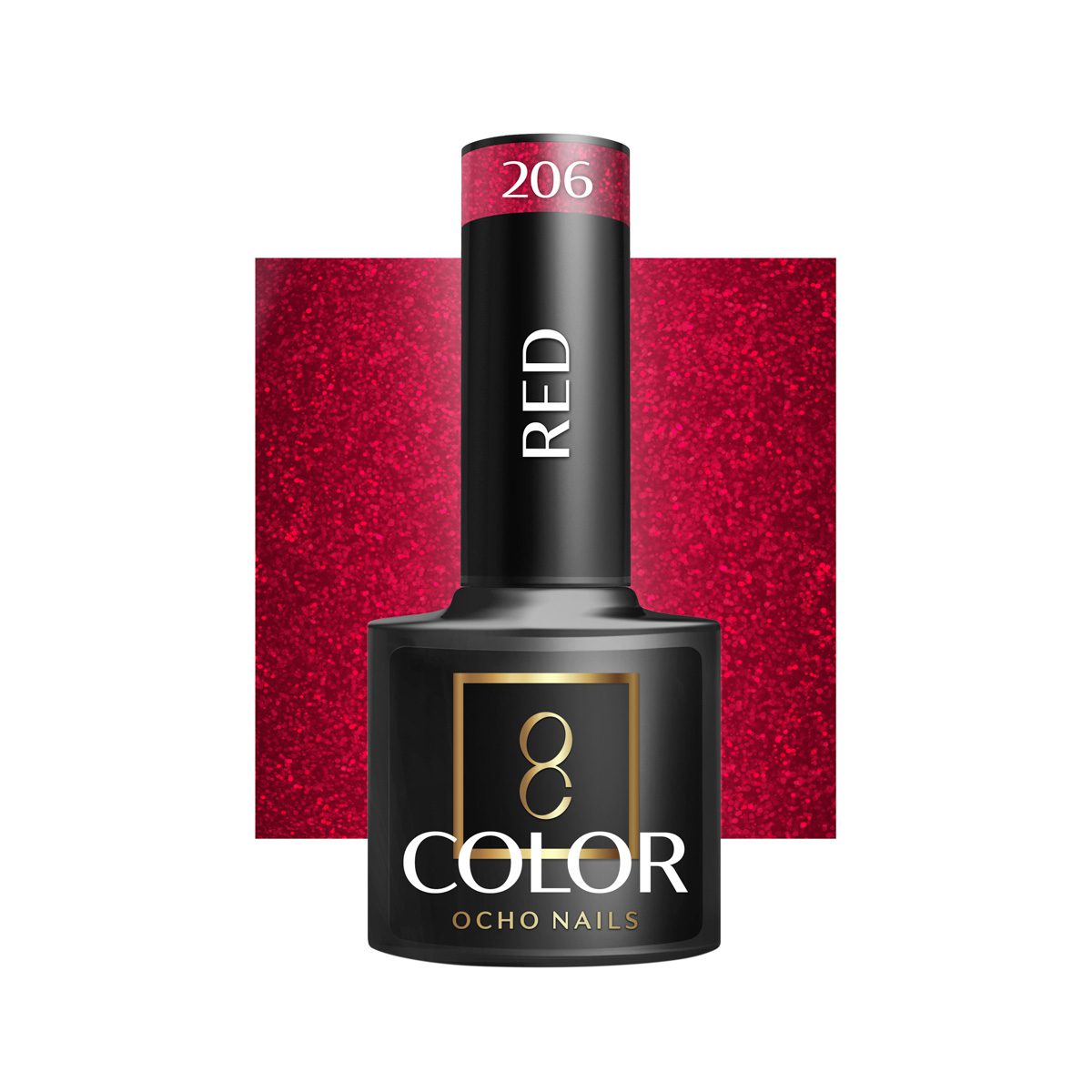 OCHO NAILS hybridilakka 206 punainen 5 ml OCHO NAILS hybridilakka 206 punainen 5 ml