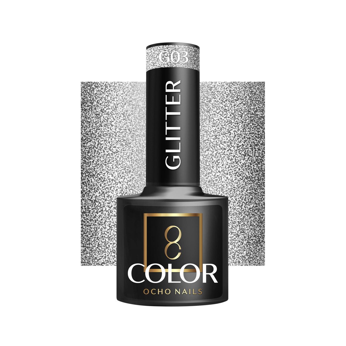OCHO NAILS Hybridilakka Glitter G03, 5g OCHO NAILS Hybridilakka Glitter G03, 5g