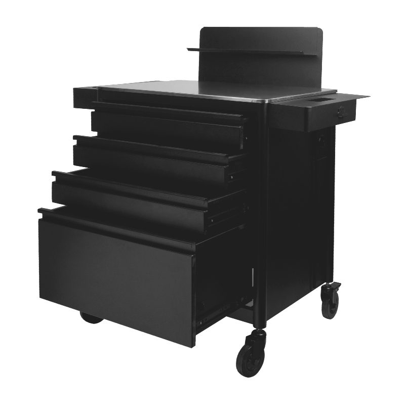 PRO INK 701, apupöytä tatuointiin, musta PRO INK 701, apupöytä tatuointiin, musta