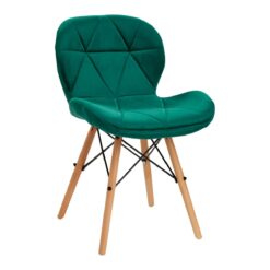 Tuoli QS-186 samettituoli vihreä Tuoli QS-186 samettituoli vihreä