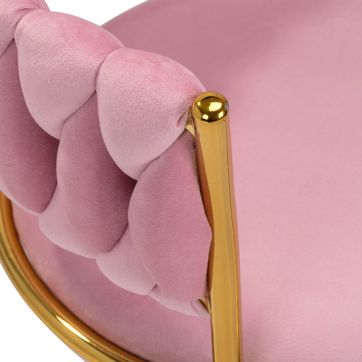 Kääntyvä asiakastuoli QS-GW01G sametti pinkki Kääntyvä asiakastuoli QS-GW01G sametti pinkki