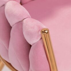 Asiakastuoli QS-GW06G sametti pinkki Asiakastuoli QS-GW06G sametti pinkki