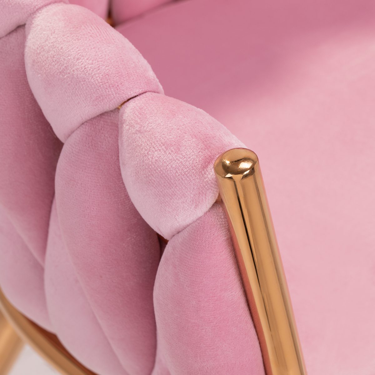 Asiakastuoli QS-GW06G sametti pinkki Asiakastuoli QS-GW06G sametti pinkki