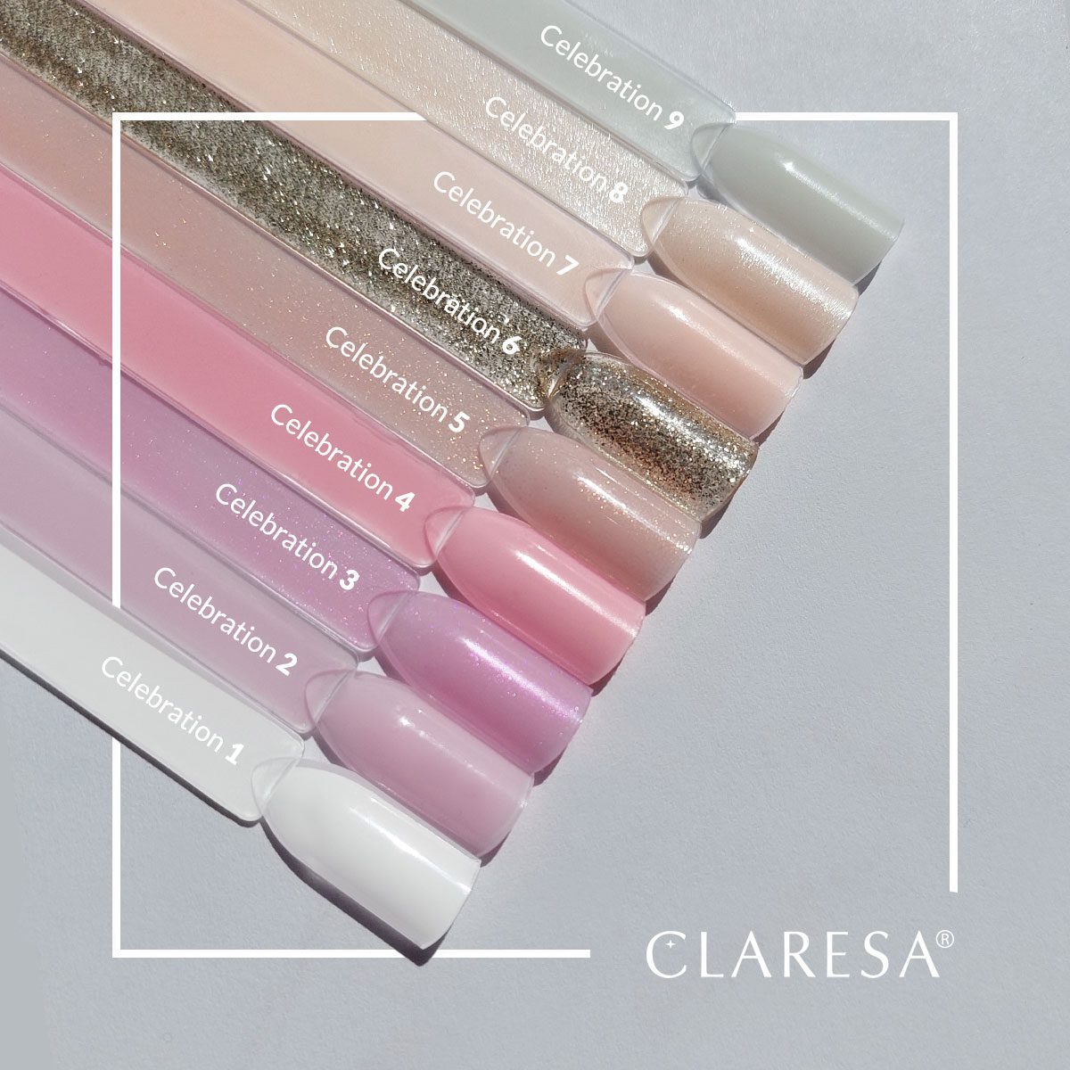 CLARESA CELEBRATION 9 hybridilakka, 5 ml CLARESA CELEBRATION 9 hybridilakka, 5 ml