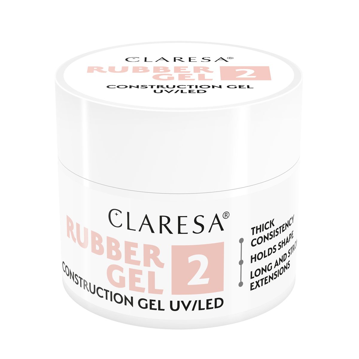 CLARESA RUBBER GEL 2, 90g rakennusgeeli CLARESA RUBBER GEL 2, 90g rakennusgeeli