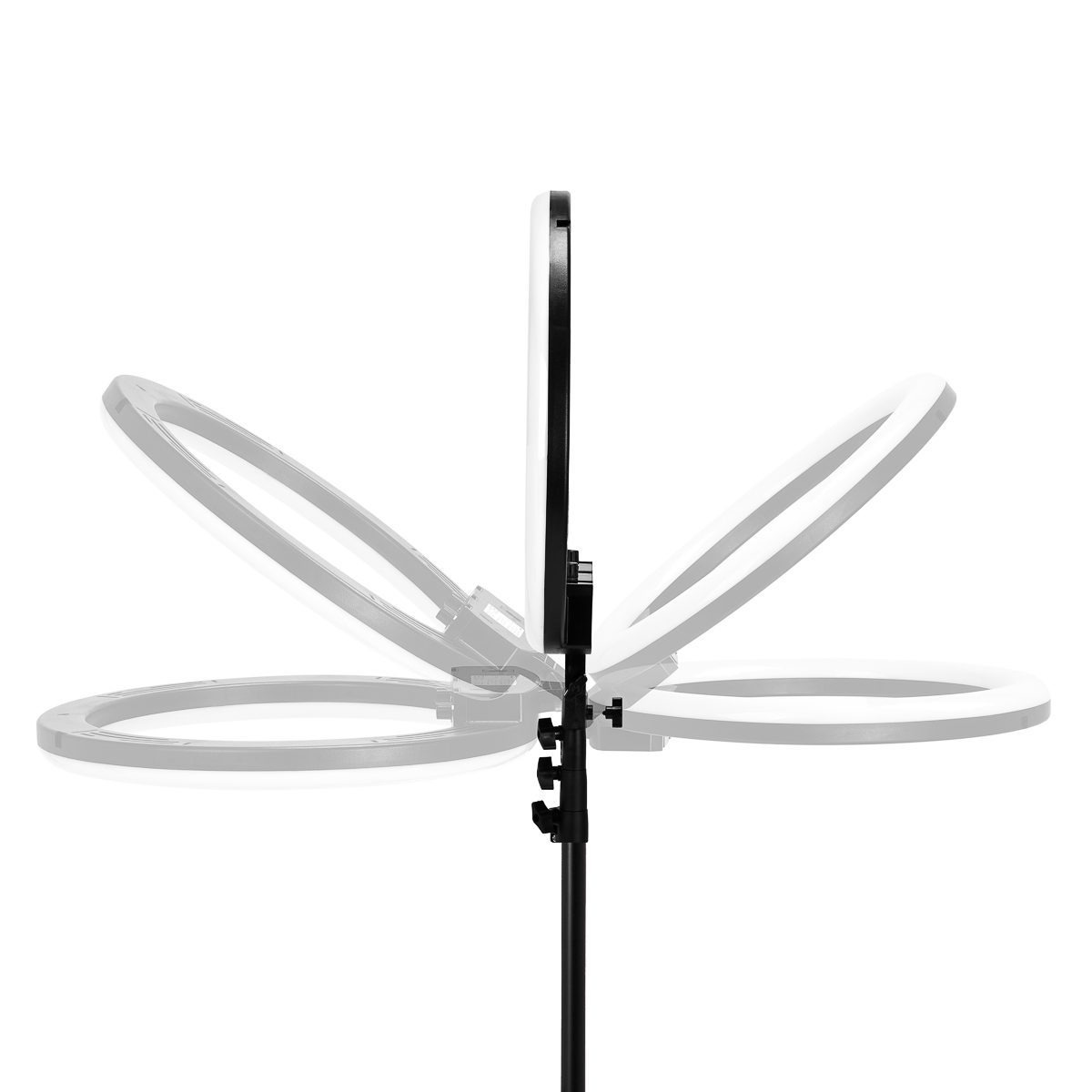 GLOW rengasvalo 18″ bsc 45W jalustalla GLOW rengasvalo 18" bsc 45W jalustalla