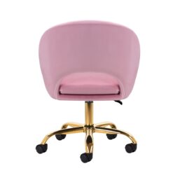 Pyörivä tuoli QS-MF18G – samettipäällyste, vaaleanpunainen Pyörivä tuoli QS-MF18G – samettipäällyste, vaaleanpunainen