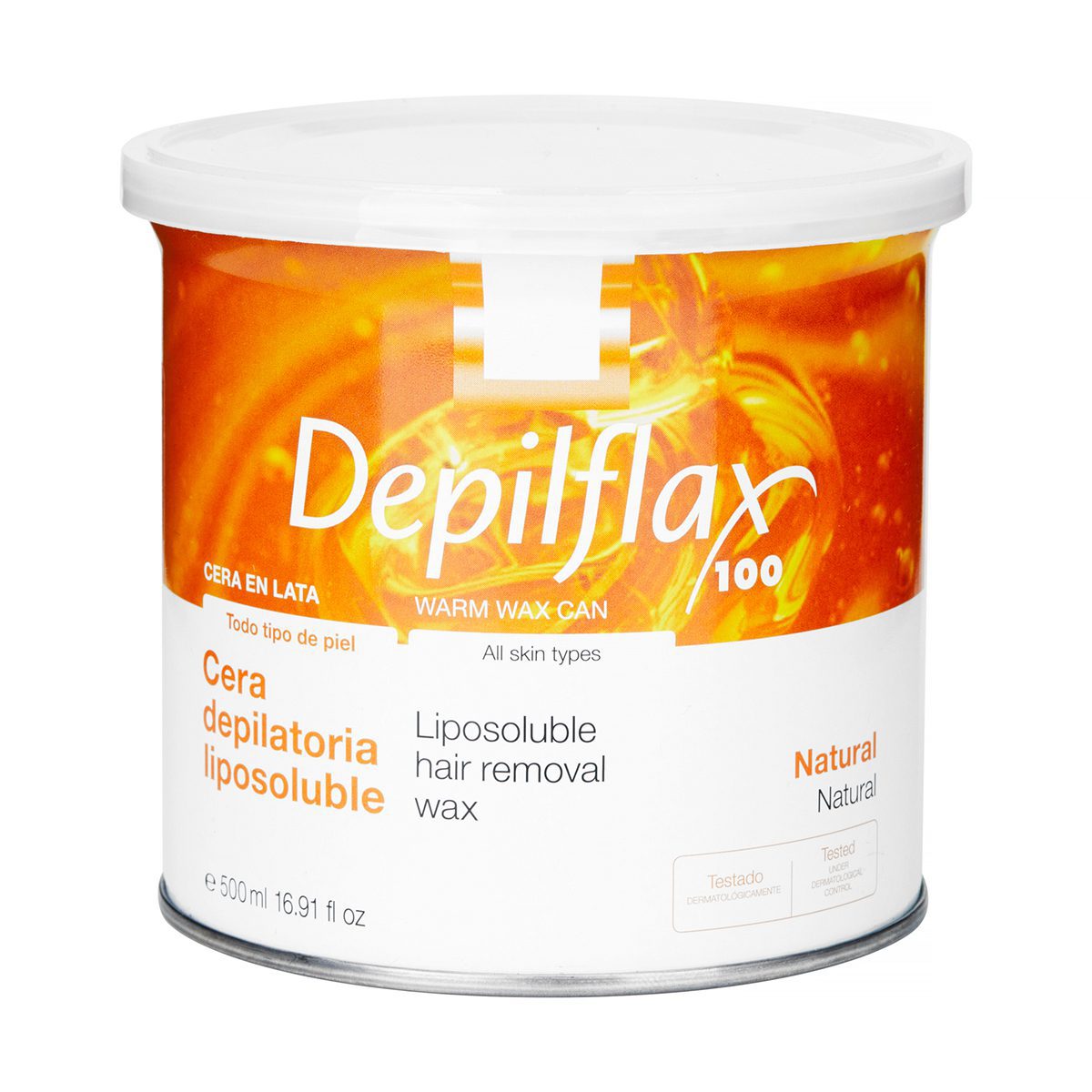 DEPILFLAX NATURAL ihokarvanpoistovaha, purkki 500 ml DEPILFLAX NATURAL ihokarvanpoistovaha, purkki 500 ml