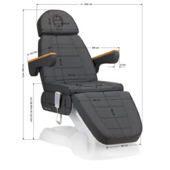 SILLON LUX 273b hoitotuoli, 3 moottoria, harmaa SILLON LUX 273b hoitotuoli, 3 moottoria, harmaa
