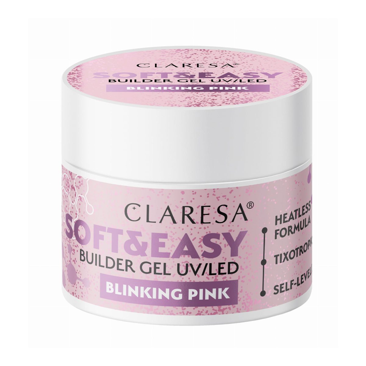 Claresa Soft&Easy Builder Gel – BLINKING PINK 12 g Claresa Soft&Easy Builder Gel – BLINKING PINK 12 g