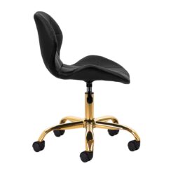Kosmetologin jakkara QS-06G, kulta/musta Kosmetologin jakkara QS-06G, kulta/musta