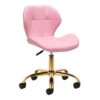 Kosmetologin jakkara QS-06G, kulta/musta Kosmetologin jakkara QS-06G, kulta/pinkki