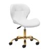 Kosmetologin jakkara QS-06G, kulta/musta Kosmetologin jakkara QS-06G, kulta/valkoinen