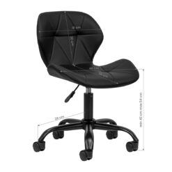 Kosmetologin jakkara QS-06G, musta Kosmetologin jakkara QS-06G, musta