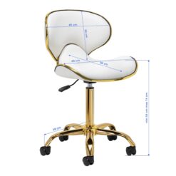 Työtuoli selkänojalla Q-4599G, valkoinen Työtuoli selkänojalla Q-4599G, valkoinen