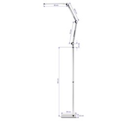LED-hoitolamppu Yoga 22W – hopeanvärinen LED-hoitolamppu Yoga 22W – hopeanvärinen