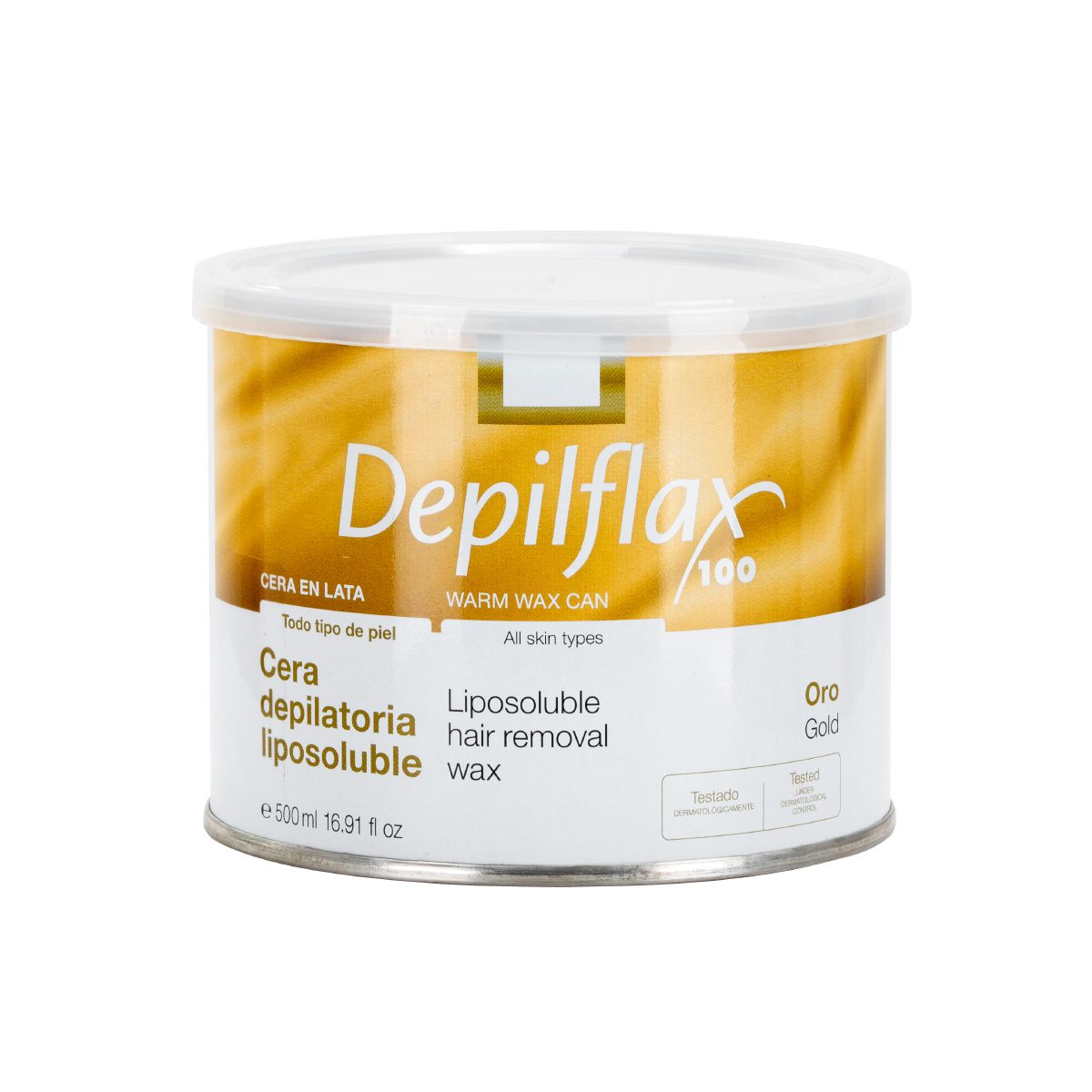 Depilflax 100 depilaatiovaha purkissa, kulta, 500 ml Depilflax 100 depilaatiovaha purkissa, kulta, 500 ml