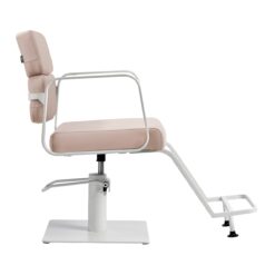 Kampaamotuoli Porto, valkoinen–beige Kampaamotuoli Porto, valkoinen–beige