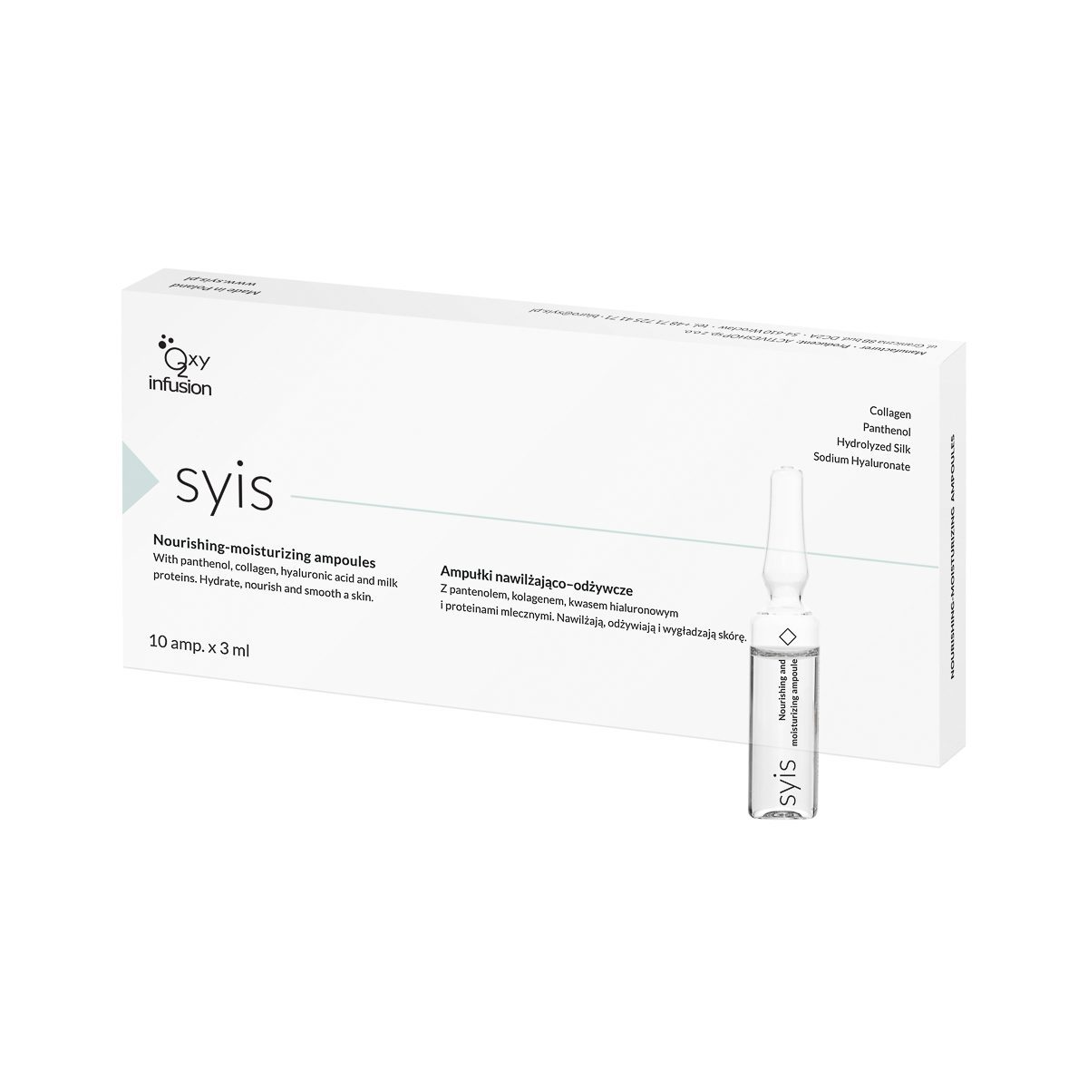 SYIS kosteuttavat ja ravitsevat ampullit, 10 x 3 ML SYIS kosteuttavat ja ravitsevat ampullit, 10 x 3 ML