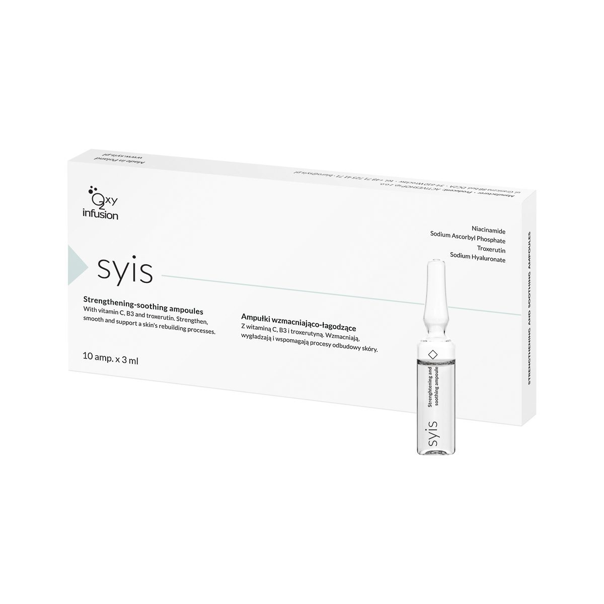 SYIS hiussuonia vahvistavat ja rauhoittavat ampullit 10 x 3 ML. SYIS hiussuonia vahvistavat ja rauhoittavat ampullit 10 x 3 ML.