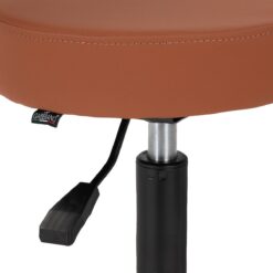 Kampaamojakkara D026 selkänojalla, ruskea Kampaamojakkara D026 selkänojalla, ruskea