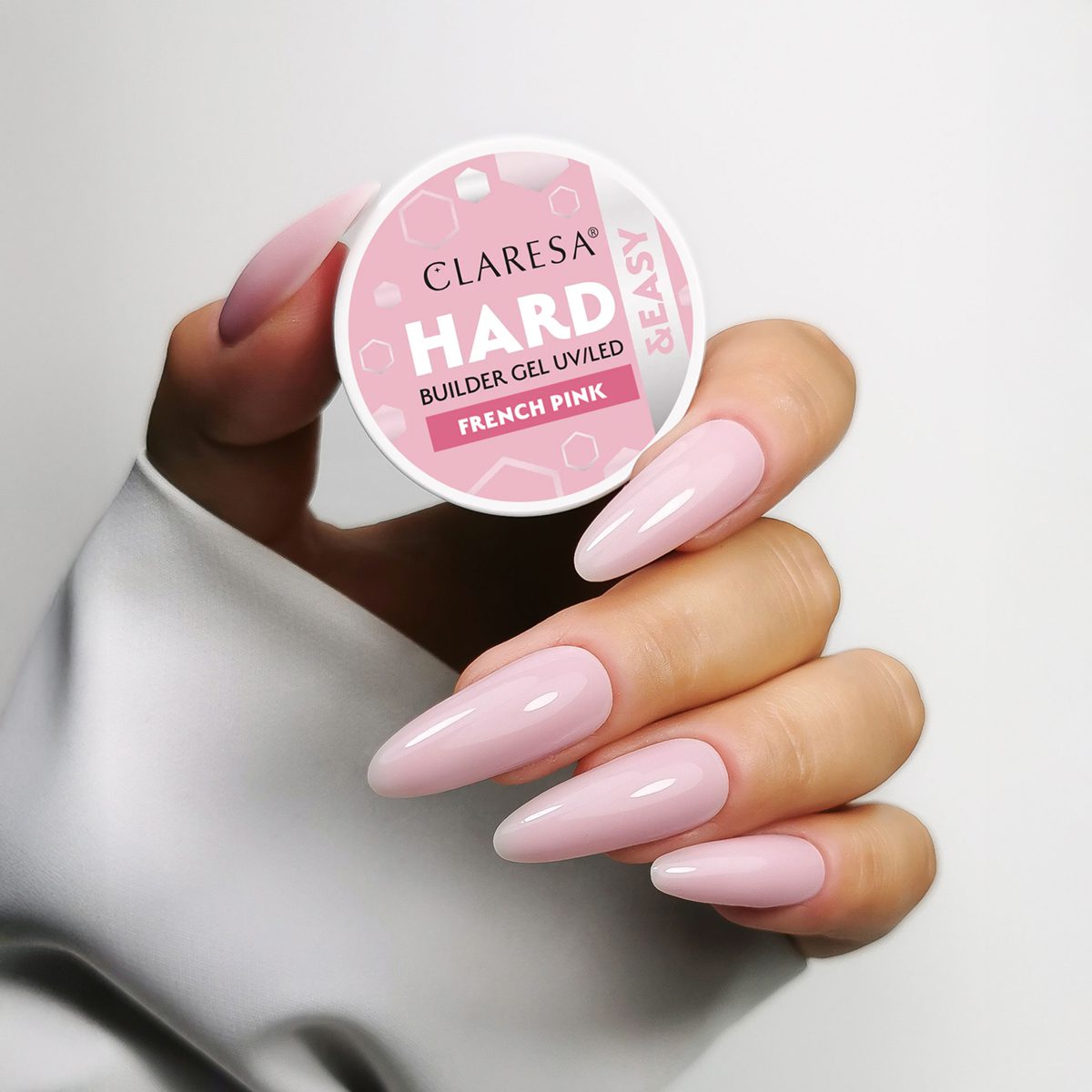 CLARESA HARD&EASY RAKENNUSGEELI French Pink 45g CLARESA HARD&EASY RAKENNUSGEELI French Pink 45g