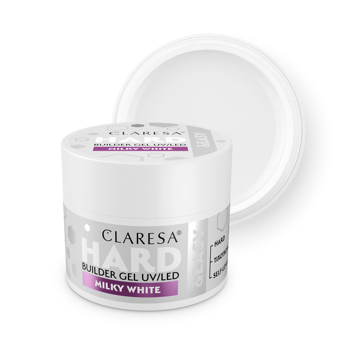 CLARESA HARD&EASY RAKENNUSGEELI Milky White 12g CLARESA HARD&EASY RAKENNUSGEELI Milky White 12g