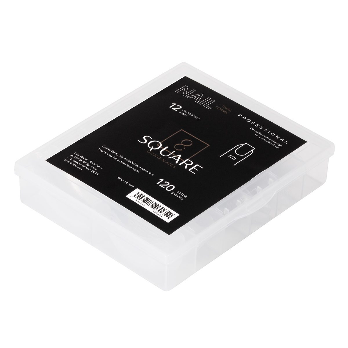 OCHO NAILS – Dual Formsmuotit, square, 120 kpl OCHO NAILS – Dual Formsmuotit, square, 120 kpl