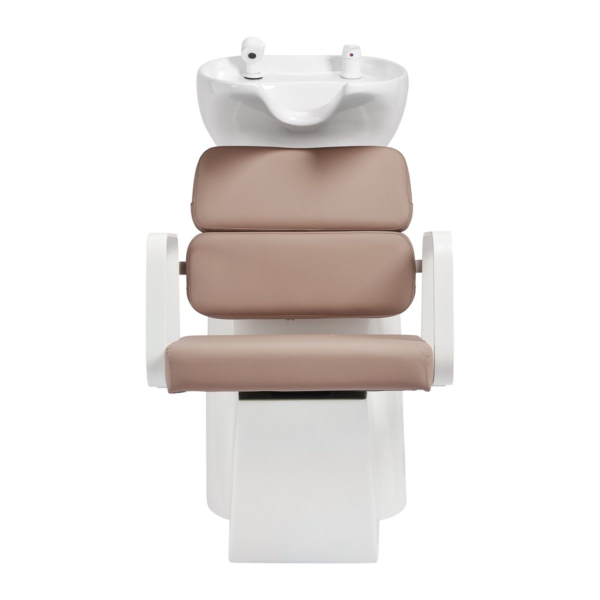 Kampaamon pesupaikka Porto, valkoinen–beige Kampaamon pesupaikka Porto, valkoinen–beige