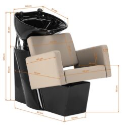 Kampaamon pesupaikka Vitoria, beige Kampaamon pesupaikka Vitoria, beige