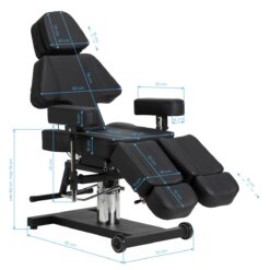 Tatuointituoli Pro Ink 605, hydraulinen korkeudensäätö, musta Tatuointituoli Pro Ink 605, hydraulinen korkeudensäätö, musta