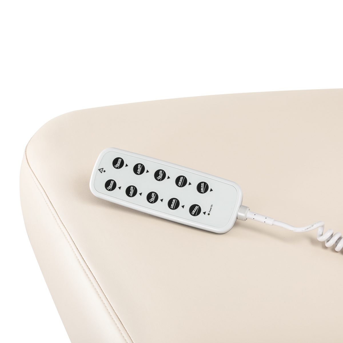SPA-hoitopöytä Sillon Comfort, kermanvaalea, vaaleanruskea jalusta SPA-hoitopöytä Sillon Comfort, kermanvaalea, vaaleanruskea jalusta