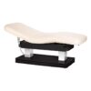 SPA-hoitopöytä Sillon Comfort, kermanvaalea, vaaleanruskea jalusta SPA-hoitopöytä Sillon Comfort, kermanvaalea, musta jalusta