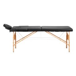 Puinen kokoontaitettava hierontapöytä BALANCE Lux, 2-osainen, 190×70 cm – Musta Puinen kokoontaitettava hierontapöytä BALANCE Lux, 2-osainen, 190x70 cm – Musta
