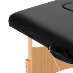Puinen kokoontaitettava hierontapöytä BALANCE Lux, 2-osainen, 190×70 cm – Musta Puinen kokoontaitettava hierontapöytä BALANCE Lux, 2-osainen, 190x70 cm – Musta
