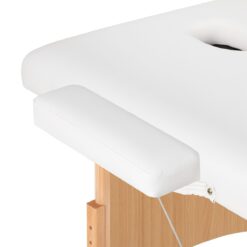 Puinen kokoontaitettava hierontapöytä BALANCE Lux, 2-osainen, 190×70 cm – Valkoinen Puinen kokoontaitettava hierontapöytä BALANCE Lux, 2-osainen, 190x70 cm – Valkoinen