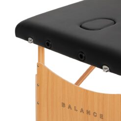 Puinen kokoontaitettava hierontapöytä BALANCE Lux, 3-osainen, 190×70 cm – Musta Puinen kokoontaitettava hierontapöytä BALANCE Lux, 3-osainen, 190x70 cm – Musta