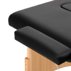 Puinen kokoontaitettava hierontapöytä BALANCE Lux, 3-osainen, 190×70 cm – Musta Puinen kokoontaitettava hierontapöytä BALANCE Lux, 3-osainen, 190x70 cm – Musta