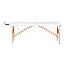 Puinen kokoontaitettava hierontapöytä BALANCE Lux, 3-osainen, 190×70 cm – Valkoinen Puinen kokoontaitettava hierontapöytä BALANCE Lux, 3-osainen, 190x70 cm – Valkoinen