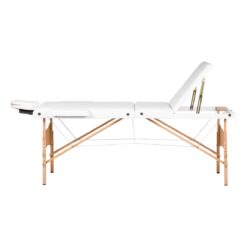 Puinen kokoontaitettava hierontapöytä BALANCE Lux, 3-osainen, 190×70 cm – Valkoinen Puinen kokoontaitettava hierontapöytä BALANCE Lux, 3-osainen, 190x70 cm – Valkoinen