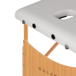 Puinen kokoontaitettava hierontapöytä BALANCE Lux, 3-osainen, 190×70 cm – Valkoinen Puinen kokoontaitettava hierontapöytä BALANCE Lux, 3-osainen, 190x70 cm – Valkoinen