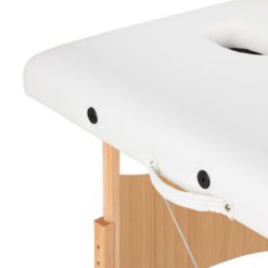 Puinen kokoontaitettava hierontapöytä BALANCE Lux, 3-osainen, 190×70 cm – Valkoinen Puinen kokoontaitettava hierontapöytä BALANCE Lux, 3-osainen, 190x70 cm – Valkoinen
