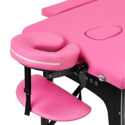 Puinen kokoontaitettava hierontapöytä BALANCE, 2-osainen – Pinkki/Musta Puinen kokoontaitettava hierontapöytä BALANCE, 2-osainen – Pinkki/Musta