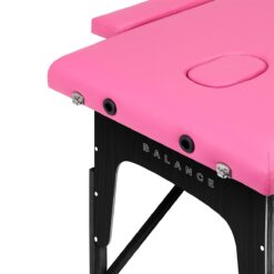 Puinen kokoontaitettava hierontapöytä BALANCE, 2-osainen – Pinkki/Musta Puinen kokoontaitettava hierontapöytä BALANCE, 2-osainen – Pinkki/Musta
