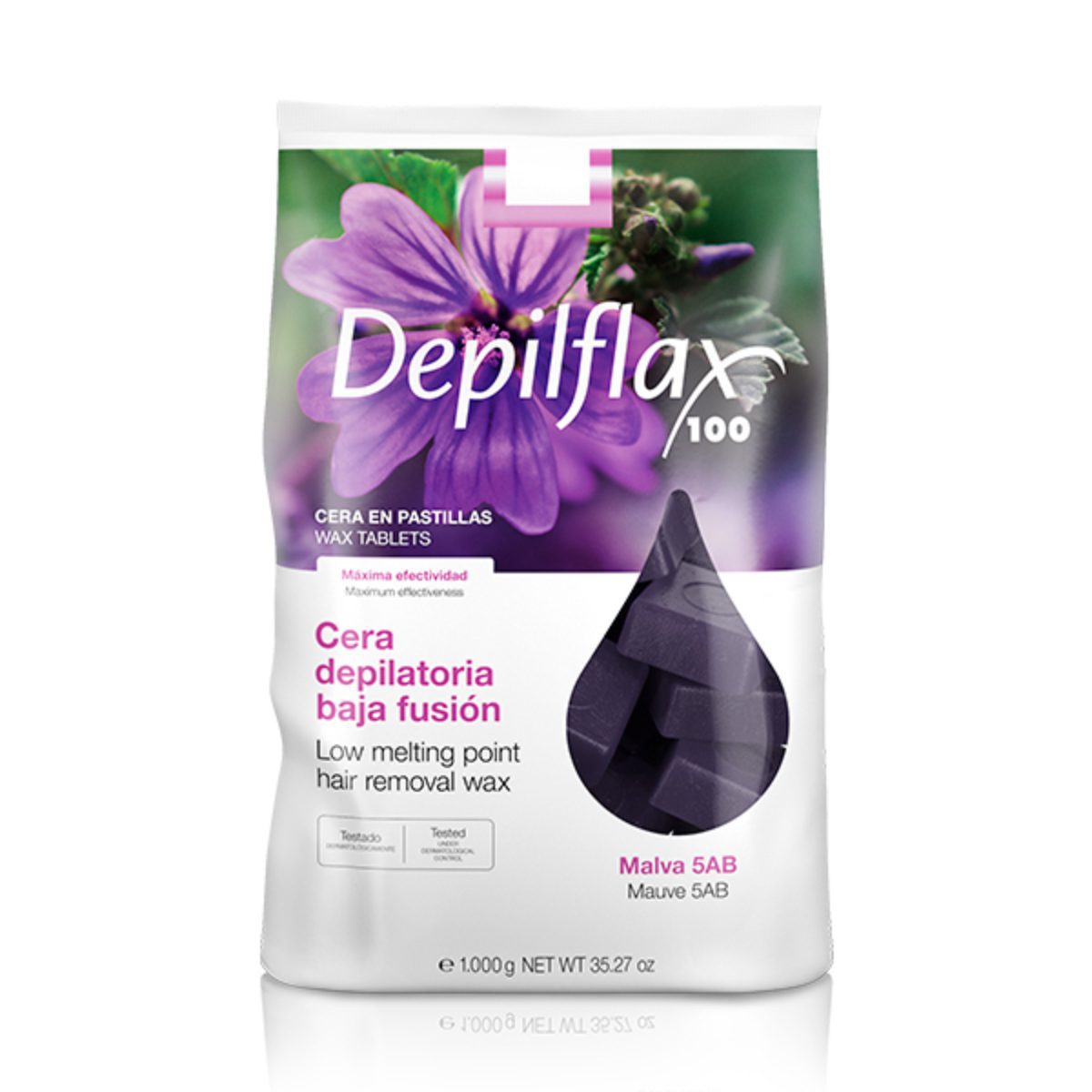 Vaha karvanpoistoon Depilflax 100 Malva 5AB 1000 g Vaha karvanpoistoon Depilflax 100 Malva 5AB 1000 g