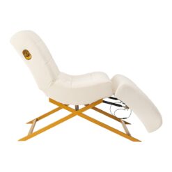 Ripsienhoitotuoli Sillon Umbra, valkoinen, kultainen jalusta Ripsienhoitotuoli Sillon Umbra, valkoinen, kultainen jalusta