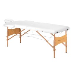 Puinen kokoontaitettava hierontapöytä BALANCE Lux, 2-osainen, 190×70 cm – Valkoinen Puinen kokoontaitettava hierontapöytä BALANCE Lux, 2-osainen, 190x70 cm – Valkoinen