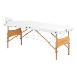 Puinen kokoontaitettava hierontapöytä BALANCE Lux, 3-osainen, 190×70 cm – Valkoinen Puinen kokoontaitettava hierontapöytä BALANCE Lux, 3-osainen, 190x70 cm – Valkoinen