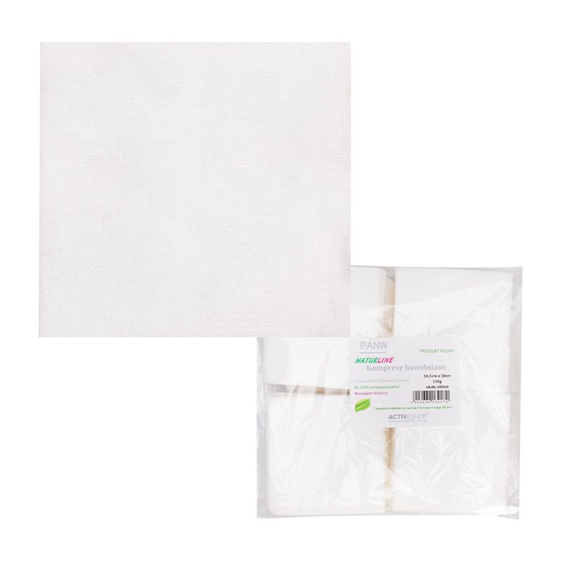 NaturLine puuvillakompressi 16,5 cm x 18 cm, 150 g NaturLine puuvillakompressi 16,5 cm x 18 cm, 150 g